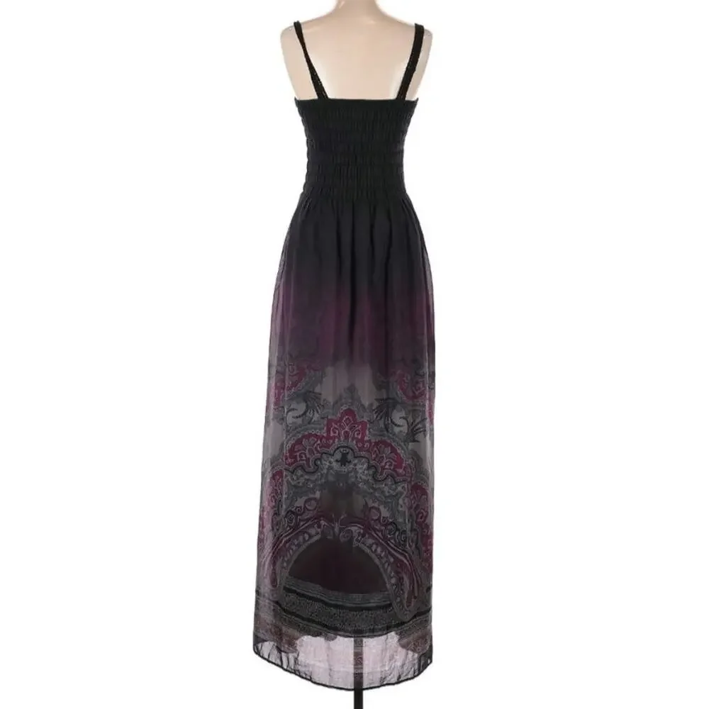 Free People $350 Damask Brocade Maxi XS Dress